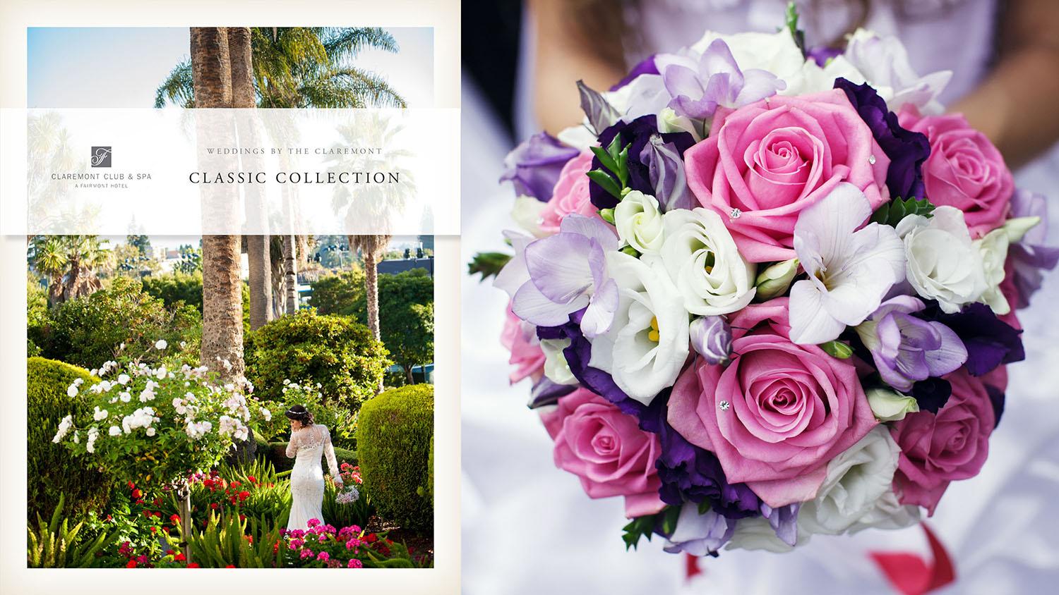 Claremont Weddings bride flowers