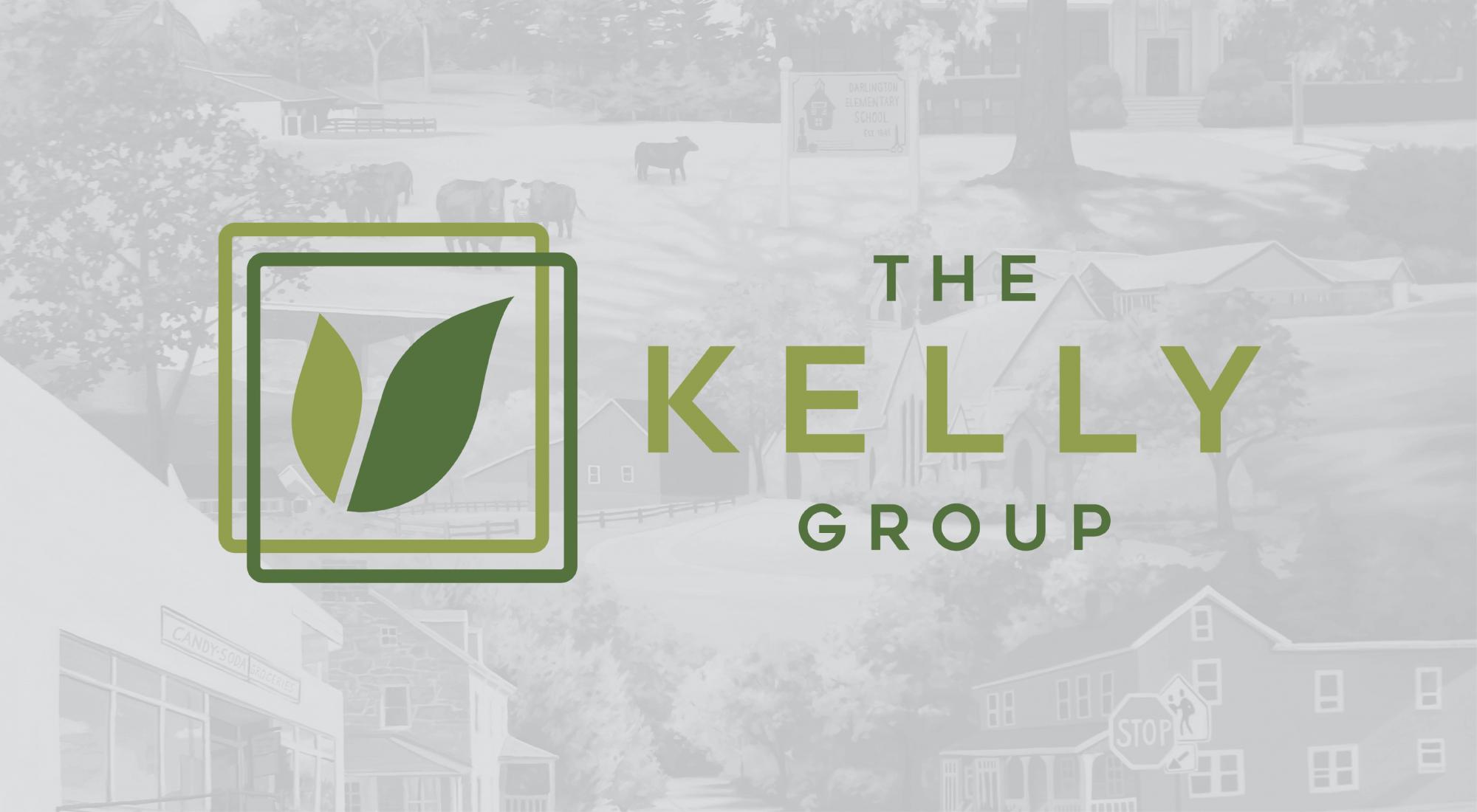 The Kelly Group logo Logo on grey background