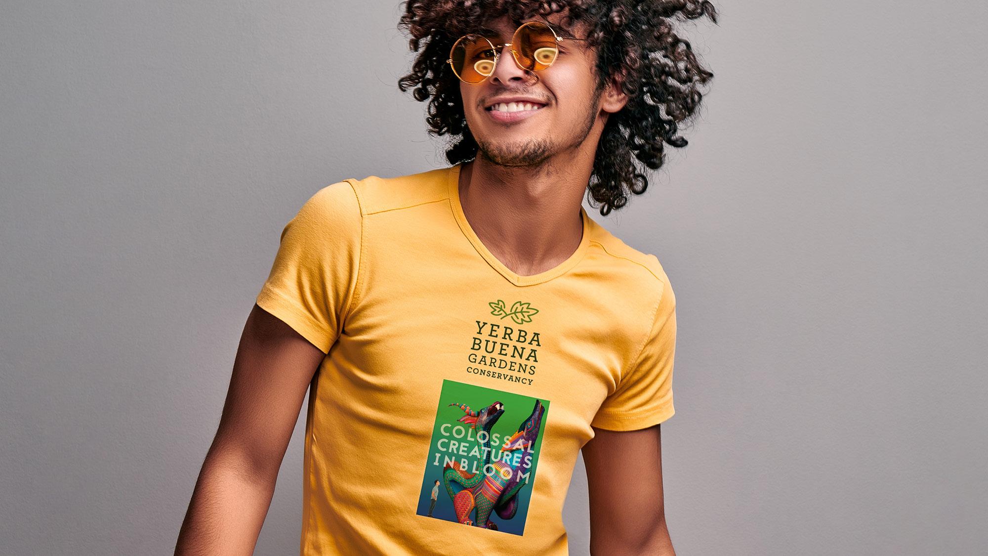 Alebrijes and Nahuales tshirt guy in yellow tshirt