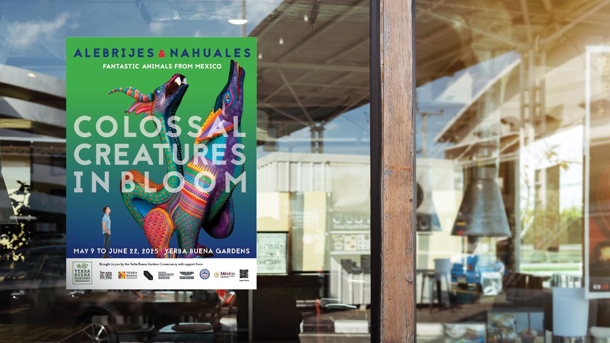 Alebrijes and Nahuales poster poster in window