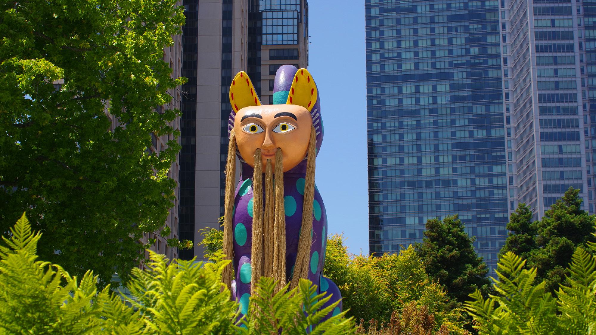 Alebrijes and Nahuales statue colorful statue