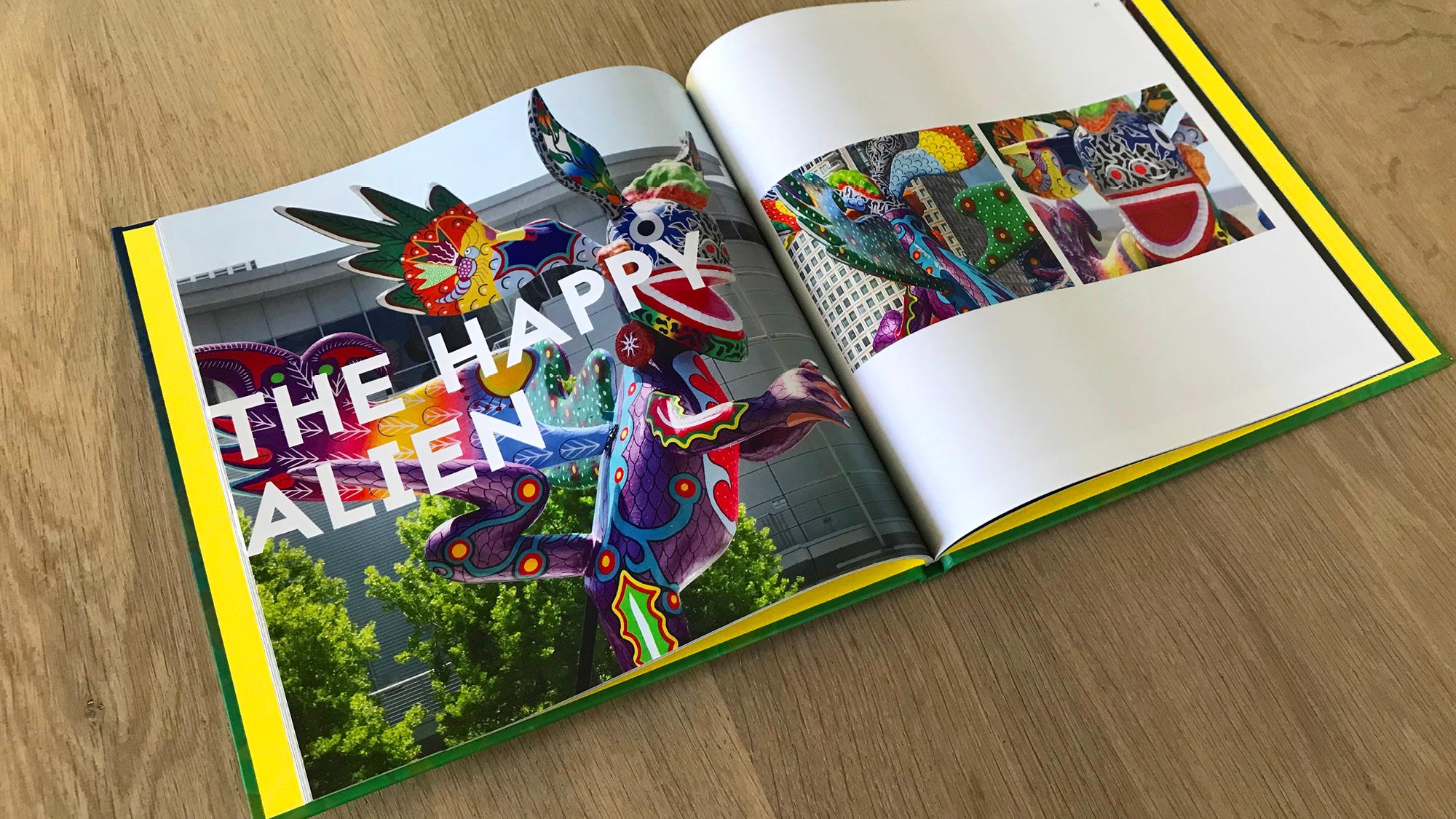 Alebrijes and Nahuales book colorful book spread