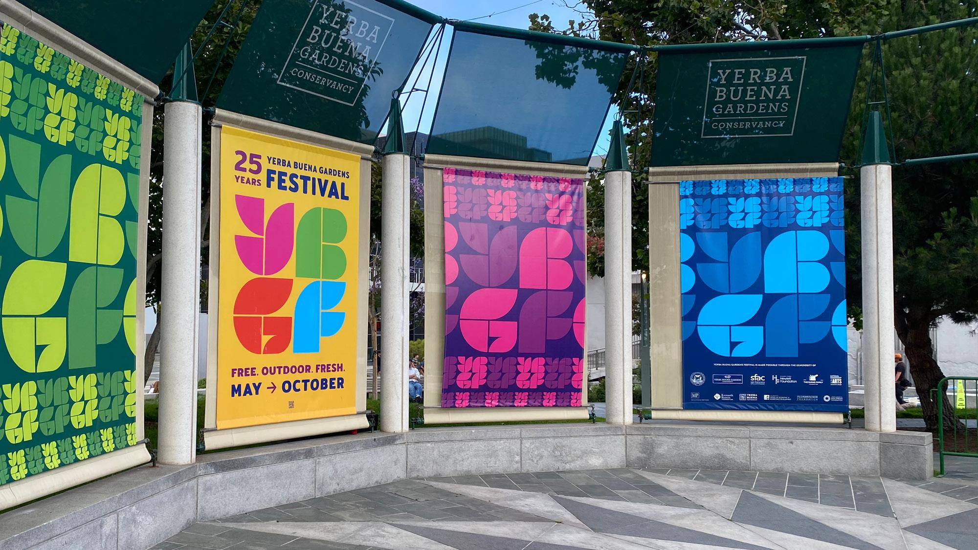MINT_Yerba-Buena-Gardens-Festival-Stage graphics on a stage