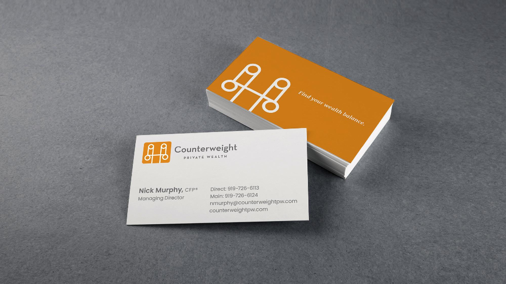 Counterweight Business Cards Business Cards