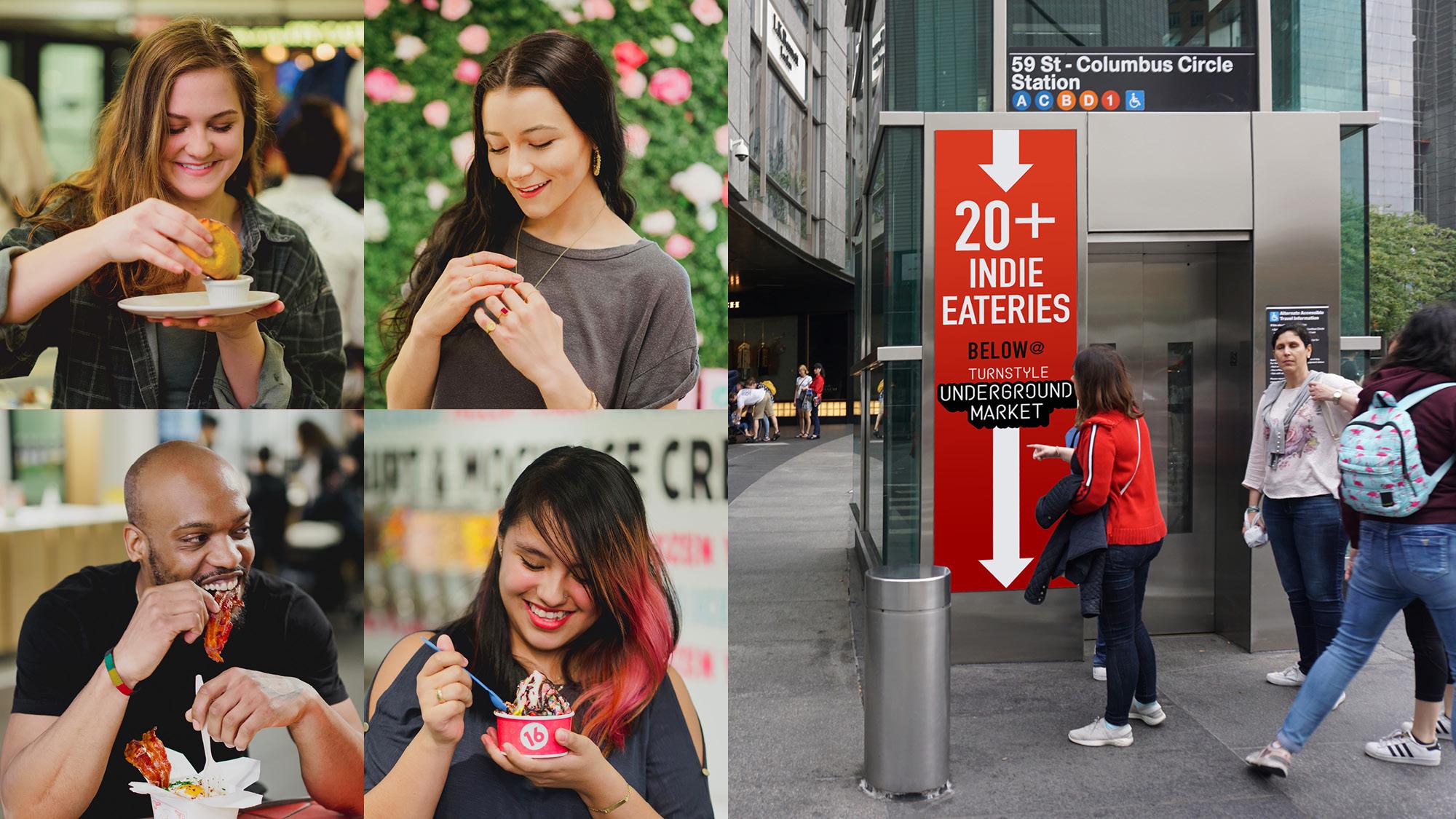 people enjoying food