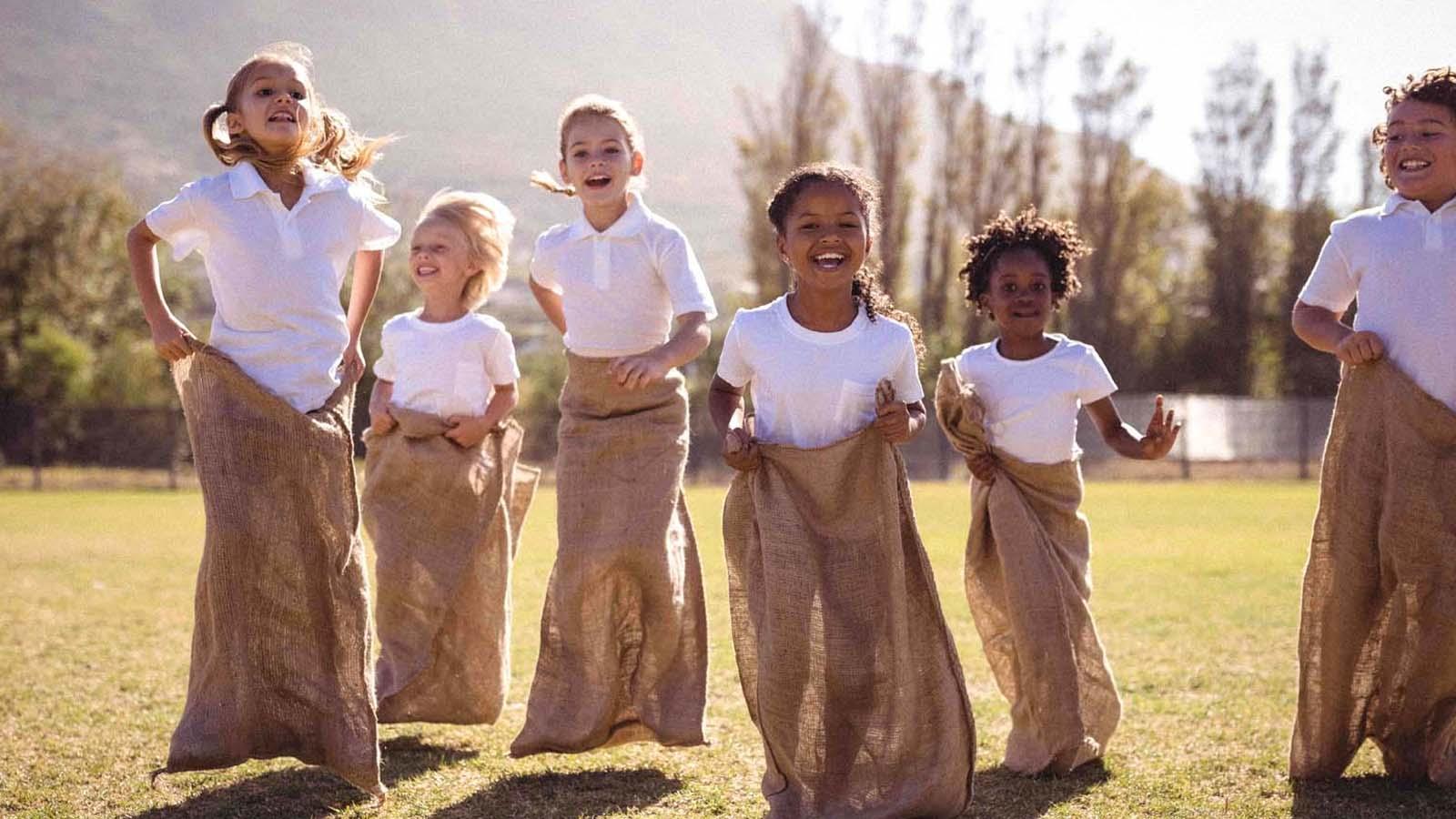 The Kelly Group community Potato sack race