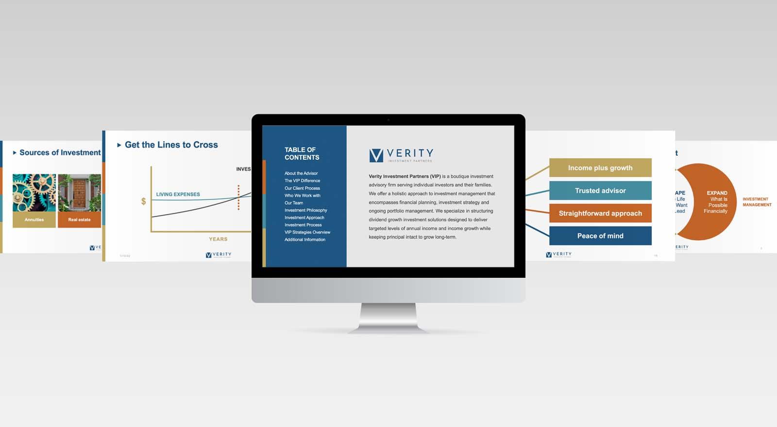 Verity Power Point PowerPoint screens