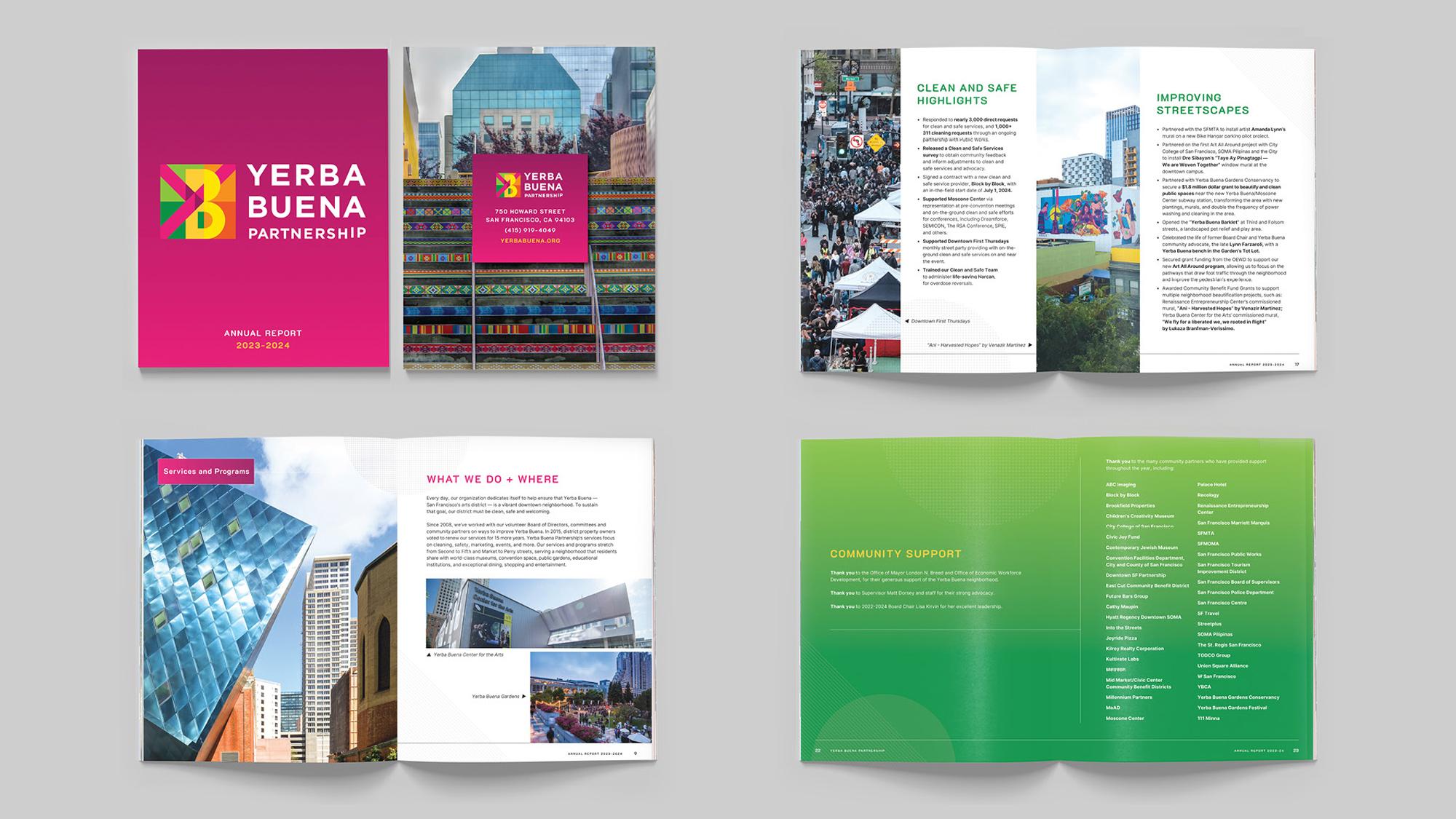 Colorful brochure