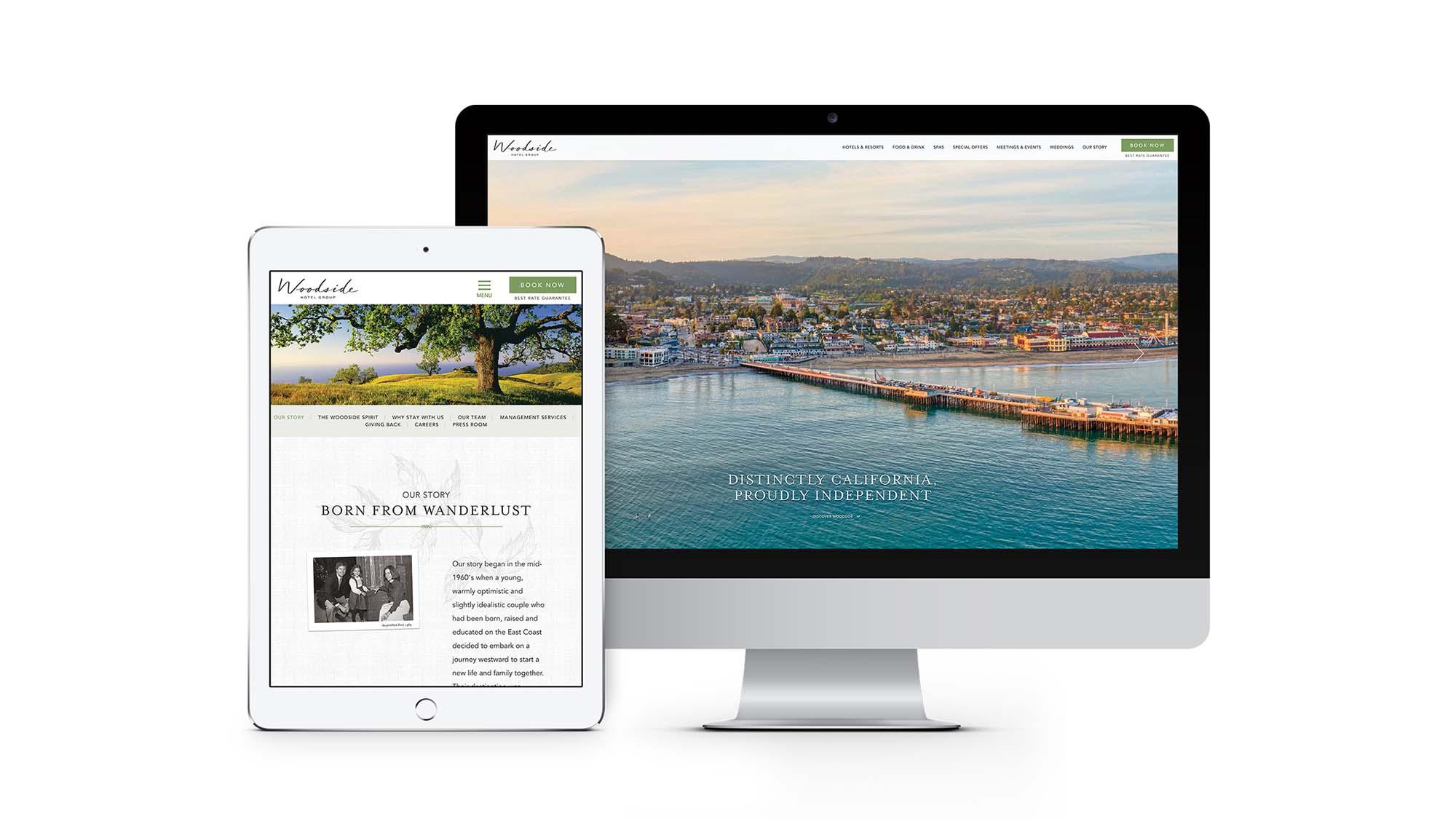 Woodside Hotels website website