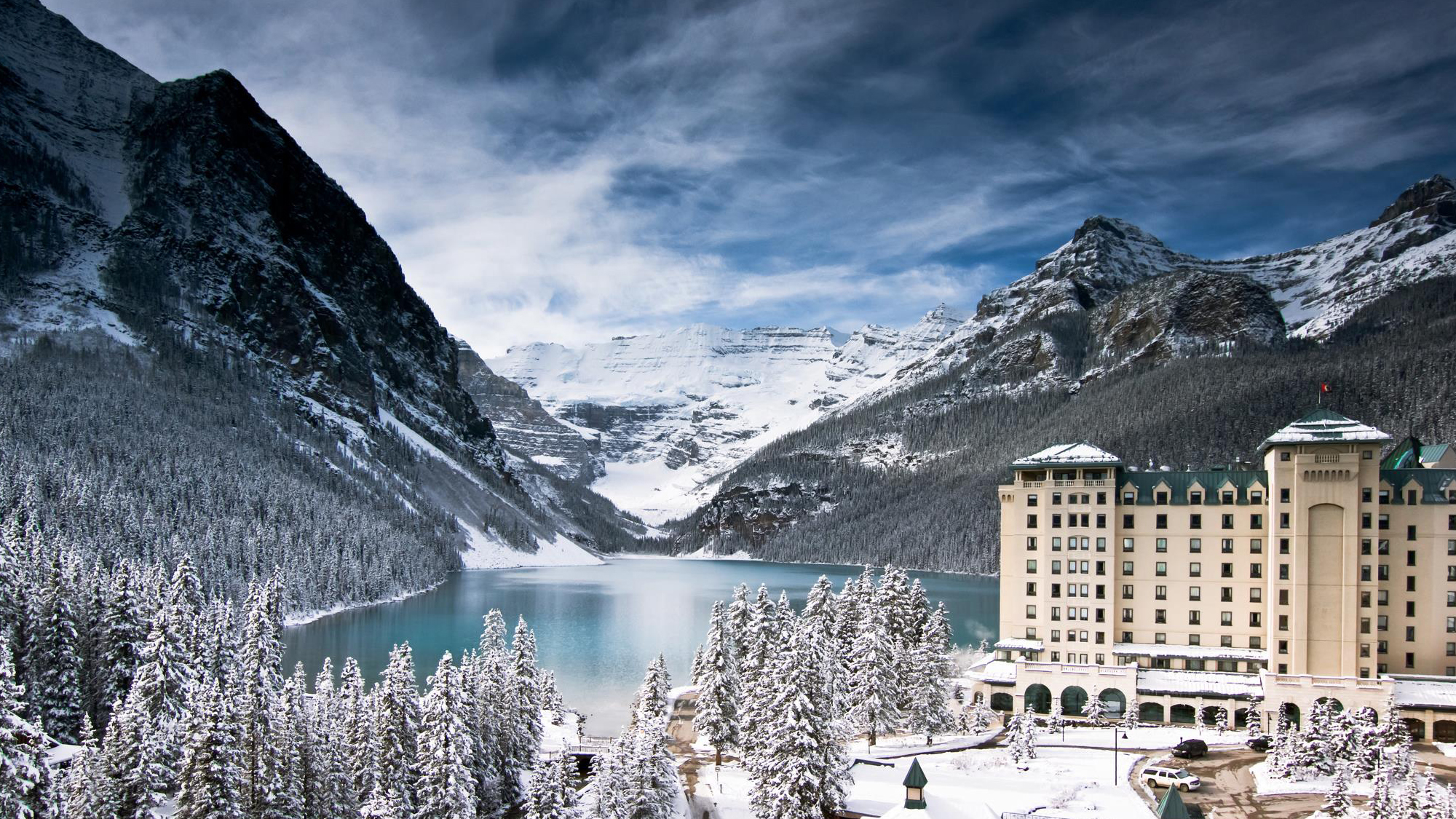 hotel beside lake